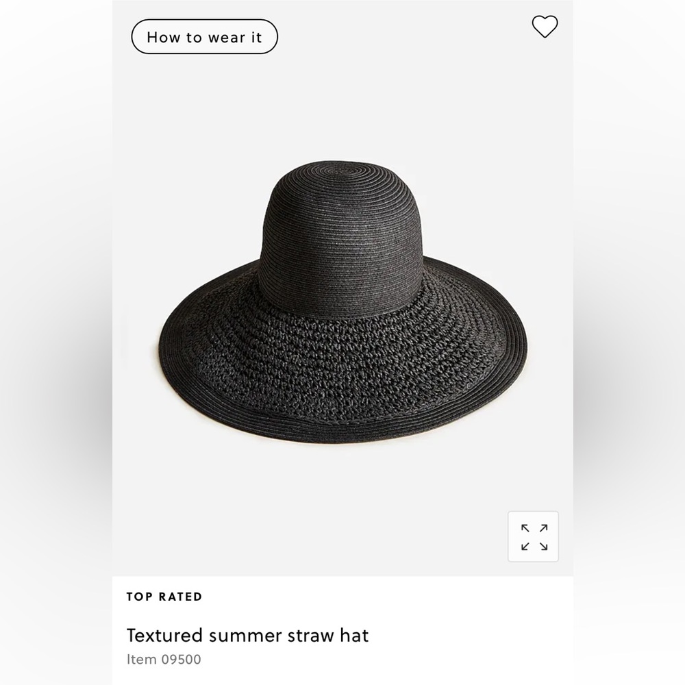 J. Crew textured summer hat